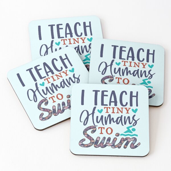 Item preview, I teach tiny Humans to Swim, swimming teacher of tiny humans designed and sold by mostoredesigns.