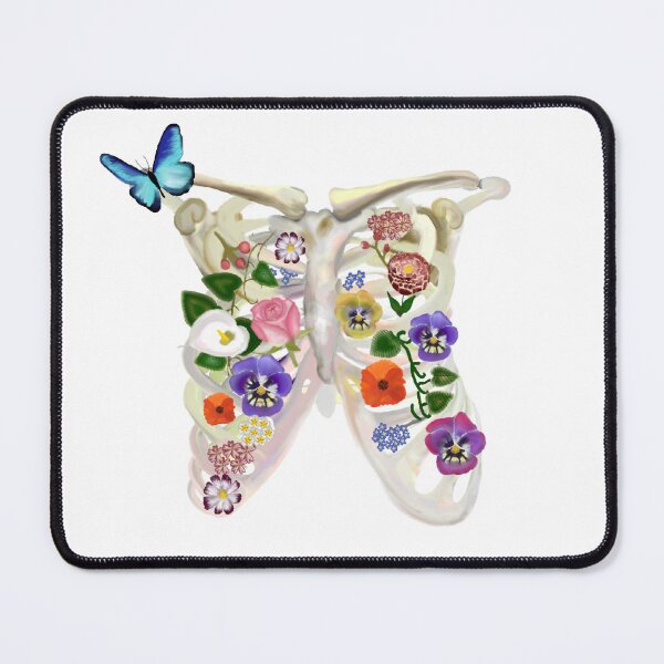 Item preview, Ribcage with flowers  designed and sold by livvysophie.