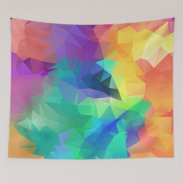Item preview, Abstract multicolor triangles, high contrast, modern designed and sold by cutecrazytshirt.