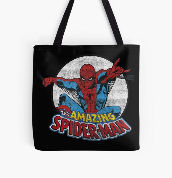 Disney Marvel Spiderman Reusable Bag School Work Travel Grocery Gift Tote NWT 