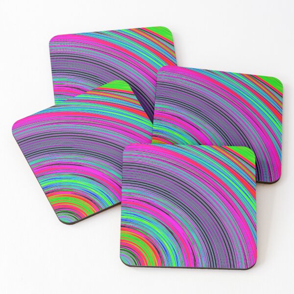 Item preview, Abstract Colorful Purple Curved Stripes designed and sold by KaSaPo.