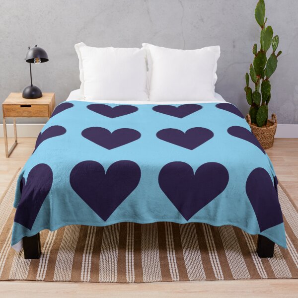 Item preview, Large NAVY BLUE and BABY BLUE LOVE HEARTS designed and sold by RachelMacht.