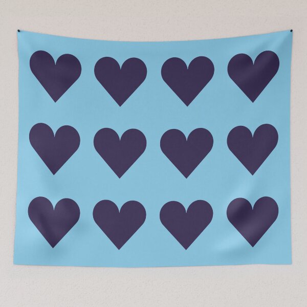 Item preview, Large NAVY BLUE and BABY BLUE LOVE HEARTS designed and sold by RachelMacht.