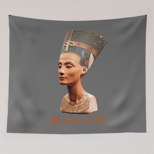 Item preview, Bust of Nefertiti with decorative text underneath designed and sold by janesg.