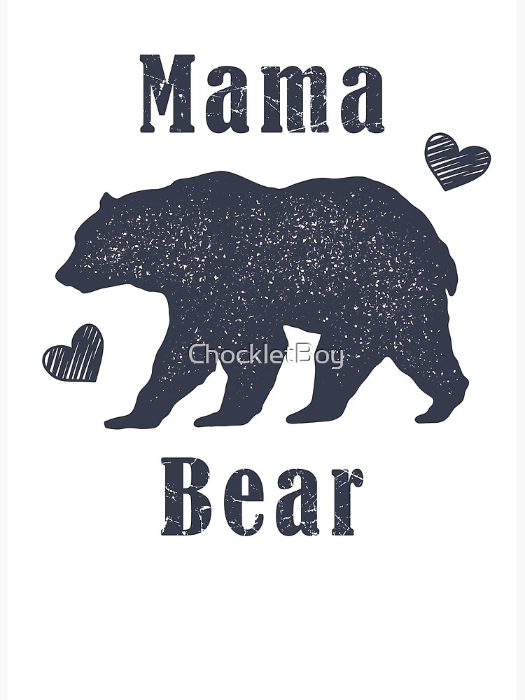 Mom Bear With Cubs Vintage Sunset Retro Family Of T-Shirt