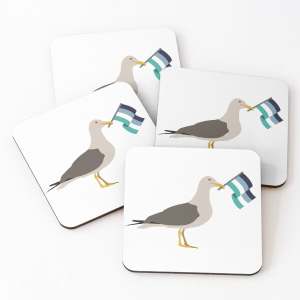 Item preview, Seagull Holding Oriented Aroace Pride Flag designed and sold by JustGottaDraw.