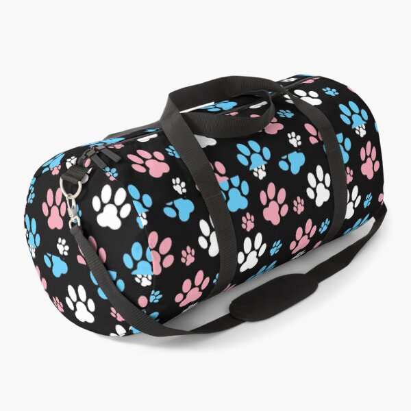 Item preview, Dog Paw Prints Trans. Transgender Pride designed and sold by Subtle Pride Shop.