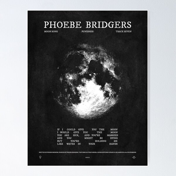 Artikel-Vorschau von Phoebe Bridgers „Mondlied“-Plakat, designt und verkauft von didphoebe.