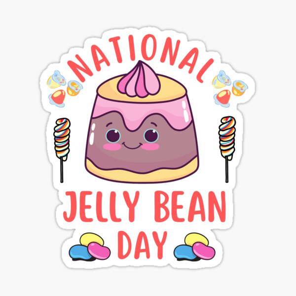 "Colorful kawaii jelly bean for Kids National Jelly Bean Day