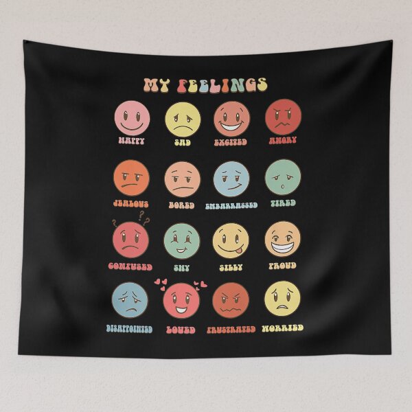 Item preview, Retro My Feelings Emotion Faces Mental Health Matters Premium T-Shirt designed and sold by conolyondo.