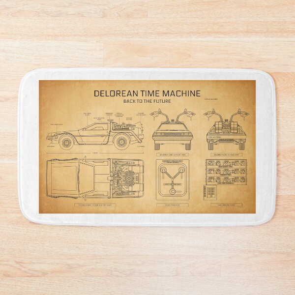 Item preview, DeLorean Time Machine - Back To The Future (Aged Parchment) designed and sold by BGALAXY.