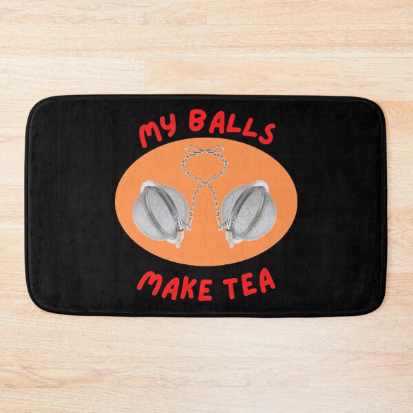 Item preview, My Balls Make Tea Oval designed and sold by Javamba.