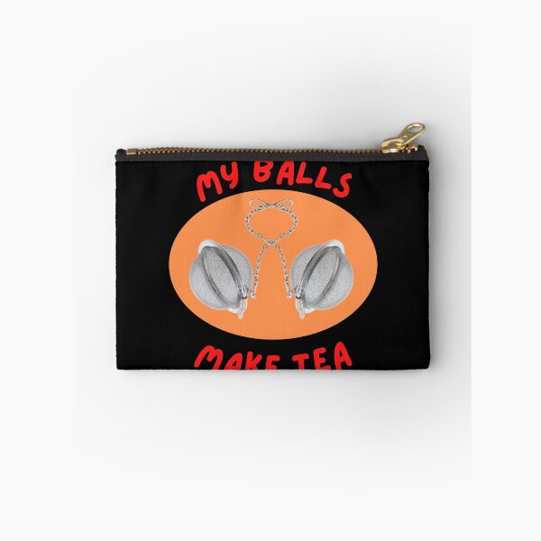 Item preview, My Balls Make Tea Oval designed and sold by Javamba.