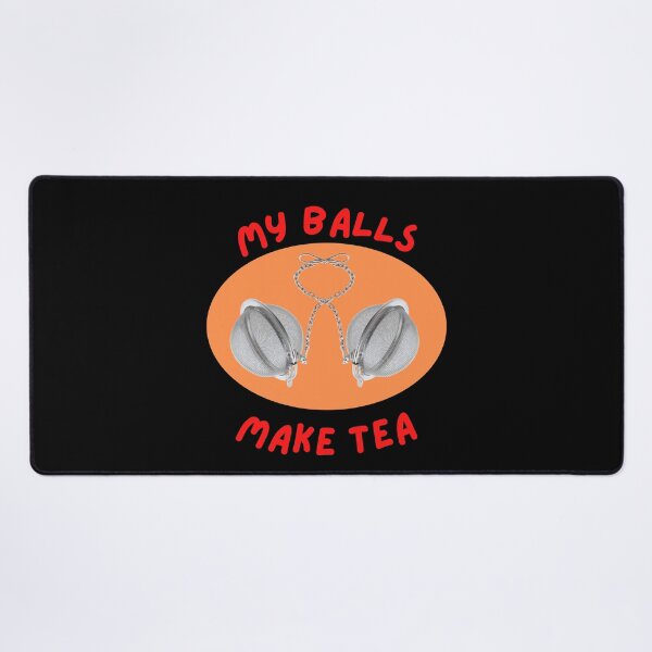 Item preview, My Balls Make Tea Oval designed and sold by Javamba.