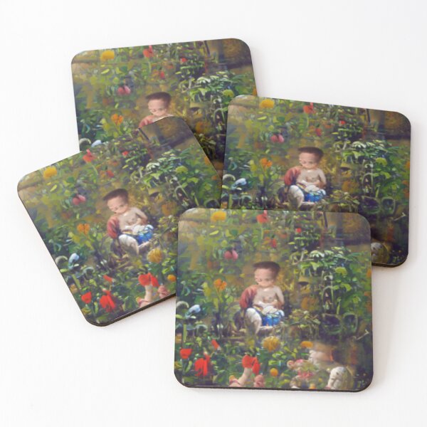 Item preview, child in the garden AI DREAM designed and sold by goopyvanfleet.