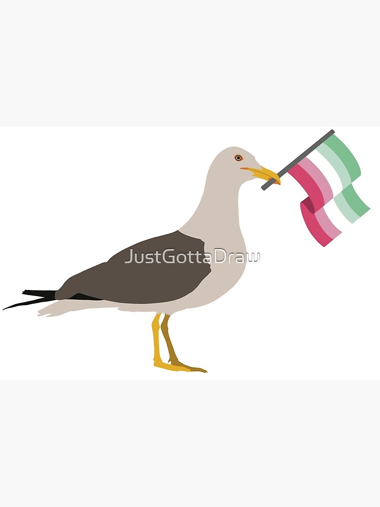 Seagull Holding Abrosexual Pride Flag Poster For Sale By Justgottadraw Redbubble 1904