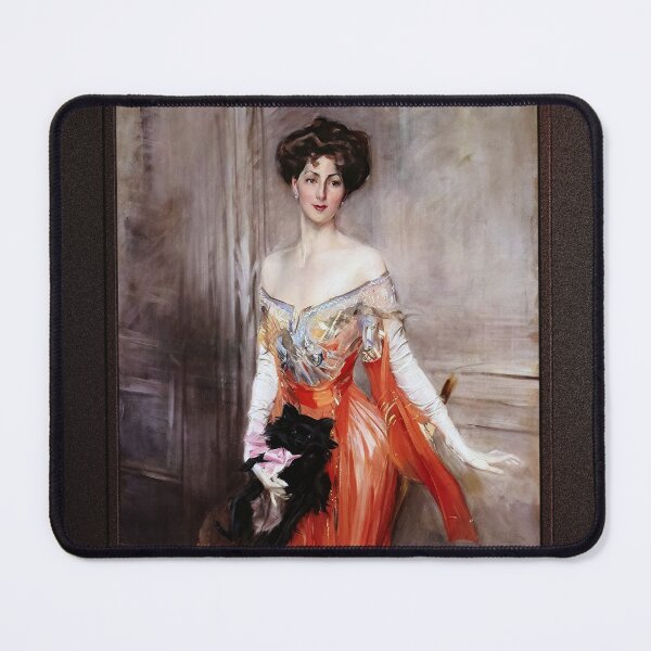 Portrait Of Elizabeth Wharton Drexel by Giovanni Boldini Old Masters Fine Art Reproduction Mouse Pad