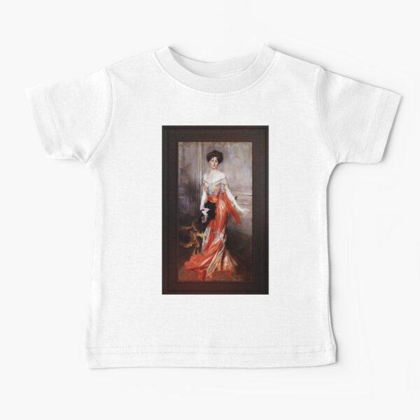 Portrait Of Elizabeth Wharton Drexel by Giovanni Boldini Old Masters Fine Art Reproduction Baby T-Shirt