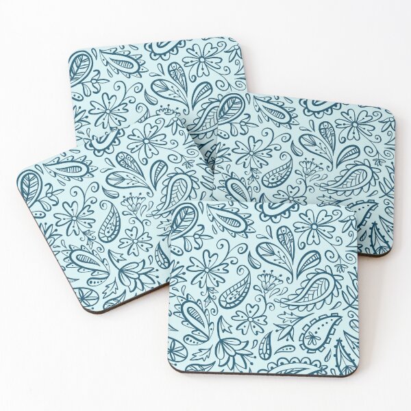 Item preview, Flowers Paisley Pattern designed and sold by PurpleTank.