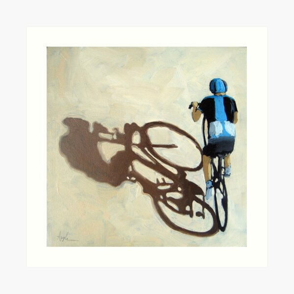 Single Focus Tour de France bicycle oil painting Art Print