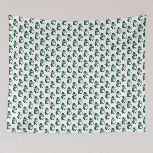 Item preview, Marching Band Drummer Cat Green White designed and sold by ValeriesGallery.