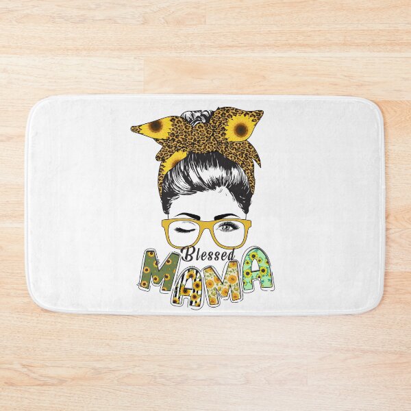 Item preview, Blessed Mama Sunflower and Leopard Pattern designed and sold by OverbeeDesigns.