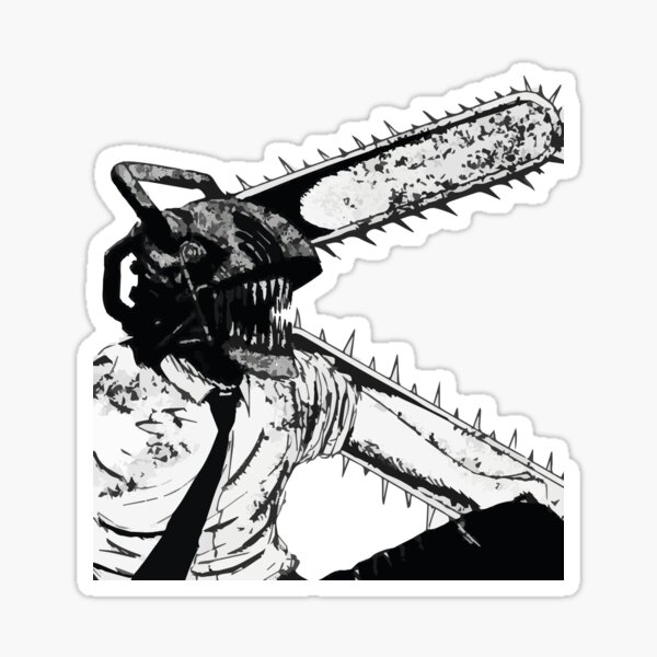 Paper Beam Chainsaw Man Shark Devil Waterproof Vinyl Die Cut Sticker ...