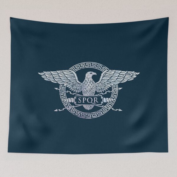 Item preview, SPQR Roman Empire Eagle Emblem - Vintage White designed and sold by Lidra Zehcnas.