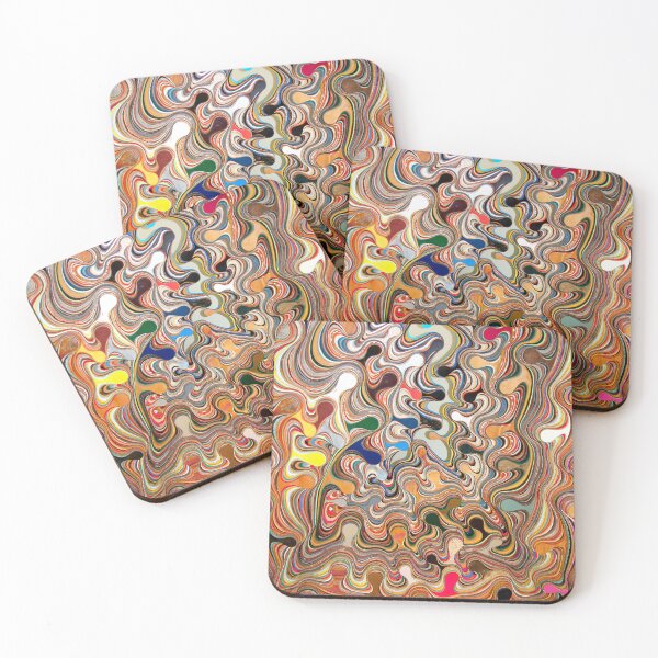 Item preview, Random colourful swirls with different layers designed and sold by janesg.
