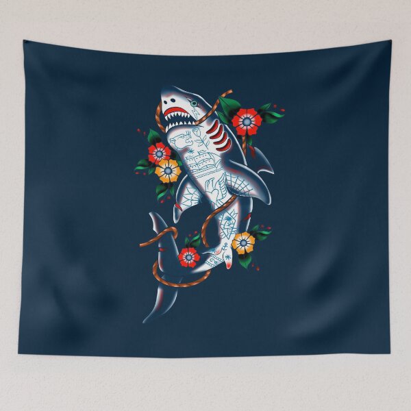 Item preview, SHARK TRADITIONAL TATTOO designed and sold by MAYRA PEREZ.