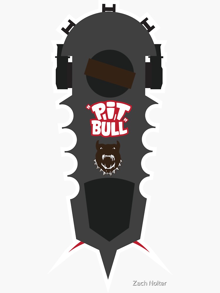 BTTF Pitbull Hover board Sticker for Sale by Zach Nolter