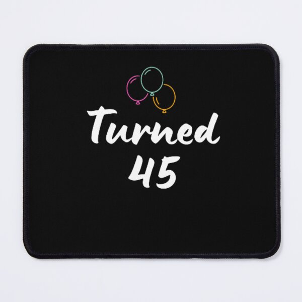 Item preview,  Turned 45-simple font-text based-birthday baby-boy/girl-black and white designed and sold by PacePoint.