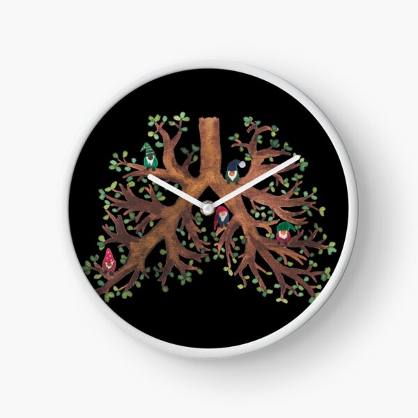 Tree Lungs with Gnomes Clock