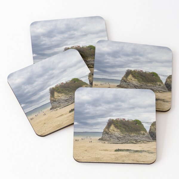 Item preview, Newquay beach as the tide was out designed and sold by Ann Biddlecombe.