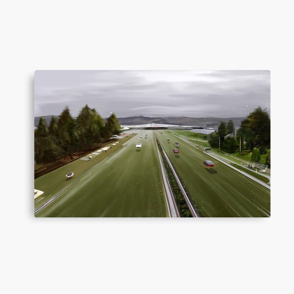 green highway Canvas Print
