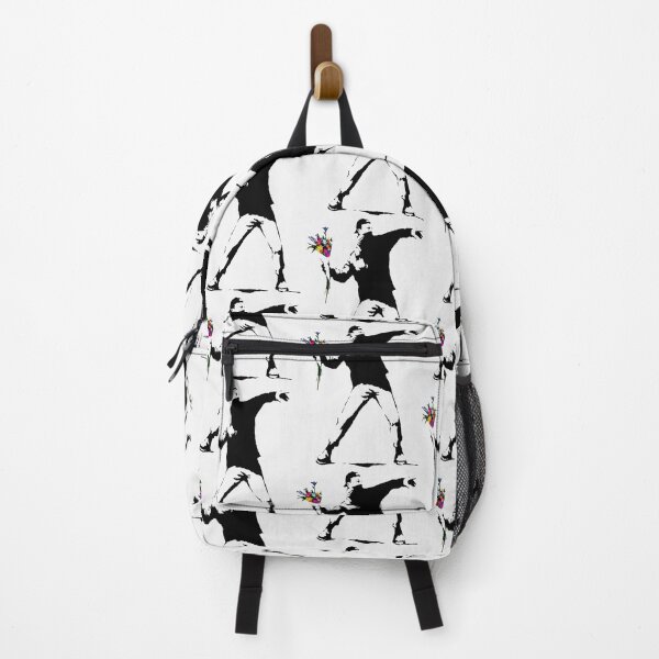 Item preview, Banksy Protester Throwing Flowers | Perfect Gift designed and sold by sylviazama.