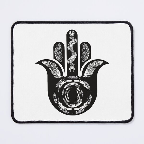 Item preview, Hamsa Hand Feathers designed and sold by hamsasoul.