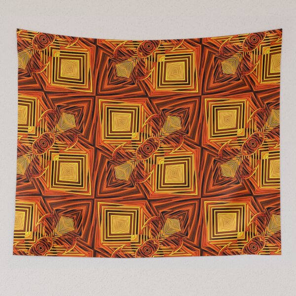 Item preview, Golden tile design designed and sold by Midnight-Hour.