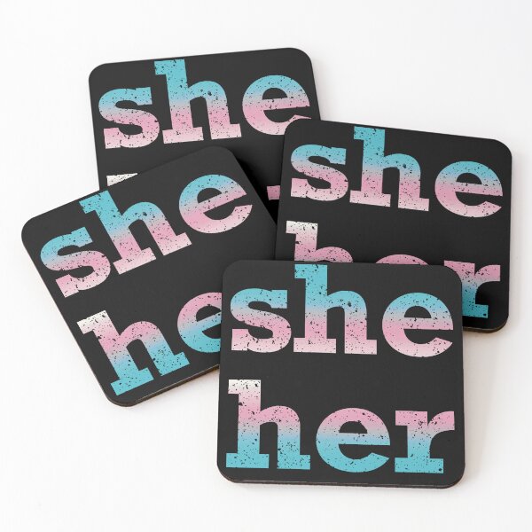 Item preview, Trans Pride She Her Pronouns designed and sold by JustGottaDraw.