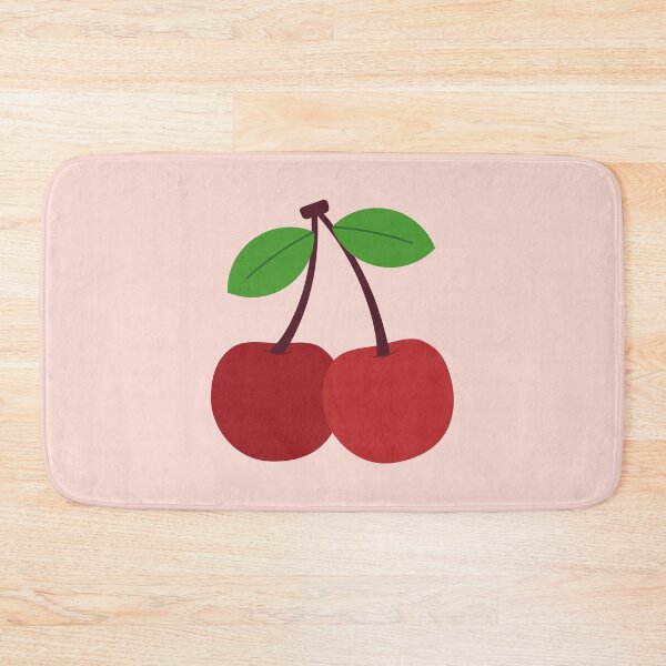 Item preview, Cherries Fruit Pattern on Pastel Pink Background designed and sold by Creative Wolf Design.