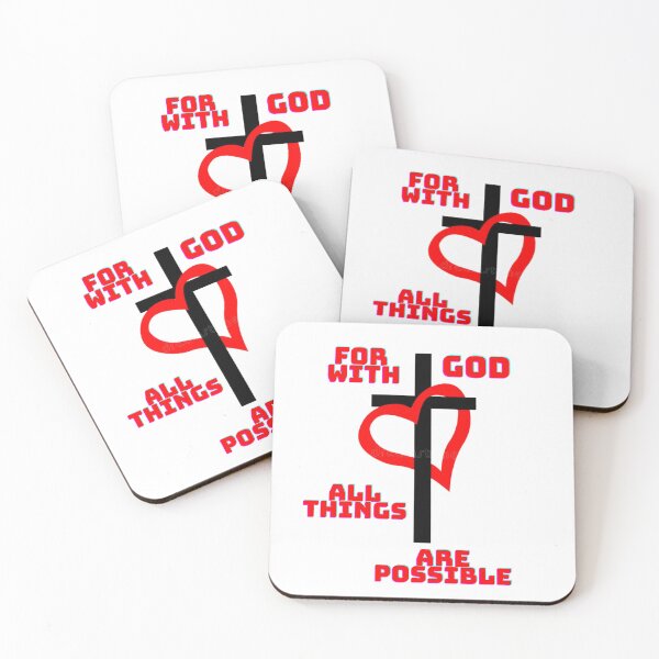 Item preview, FOR WITH GOD ALL THINGS ARE POSSIBLE designed and sold by forgodandcountr.