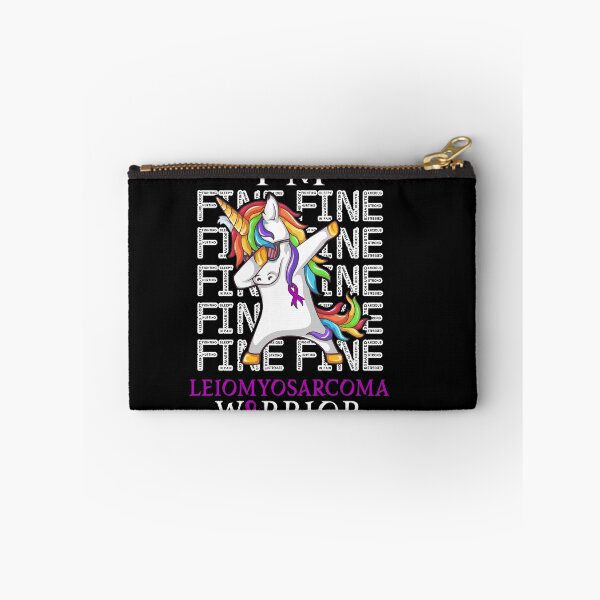 Item preview, Unicorn Leiomyosarcoma Warrior I'm Fine Leiomyosarcoma Awareness designed and sold by Hatjar.