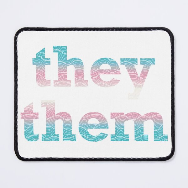 Item preview, Trans Pride They Them Waves designed and sold by JustGottaDraw.