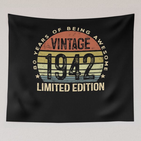Item preview, 80 Year Old Gifts Vintage 1942 Limited Edition 80th Birthday Long Sleeve T-Shirt designed and sold by conolyondo.