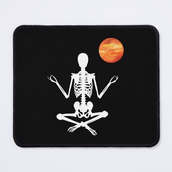 Item preview, Yoga meditating skeleton designed and sold by The Love Quill.