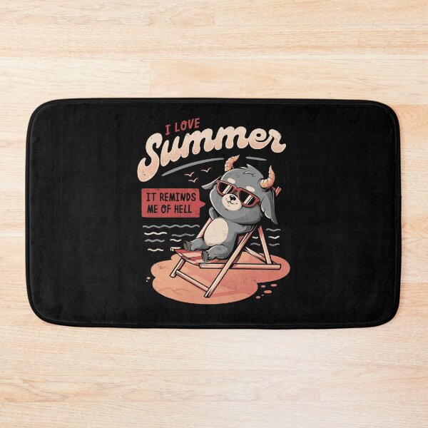 Item preview, I Love Summer Hell - Cute Evil Creepy Baphomet Gift designed and sold by EduEly.