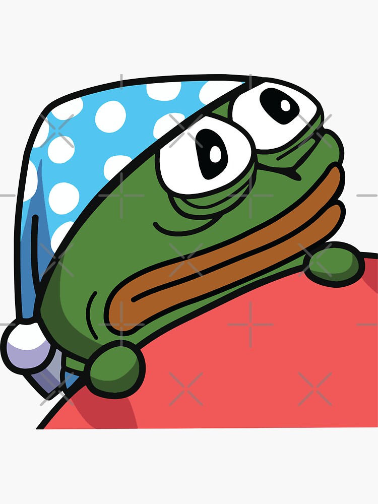 Bored poggers emote - peepo pepega twitch discord frog Art Board