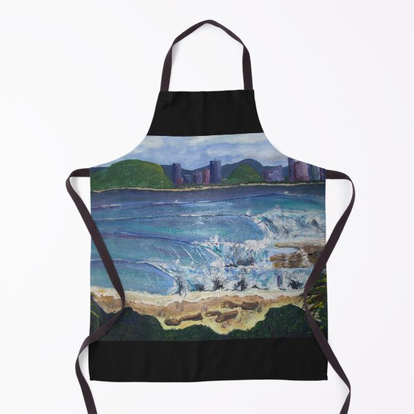 Item preview, Rainbow bay - Big waves surfing  designed and sold by SaltySurfgirl.