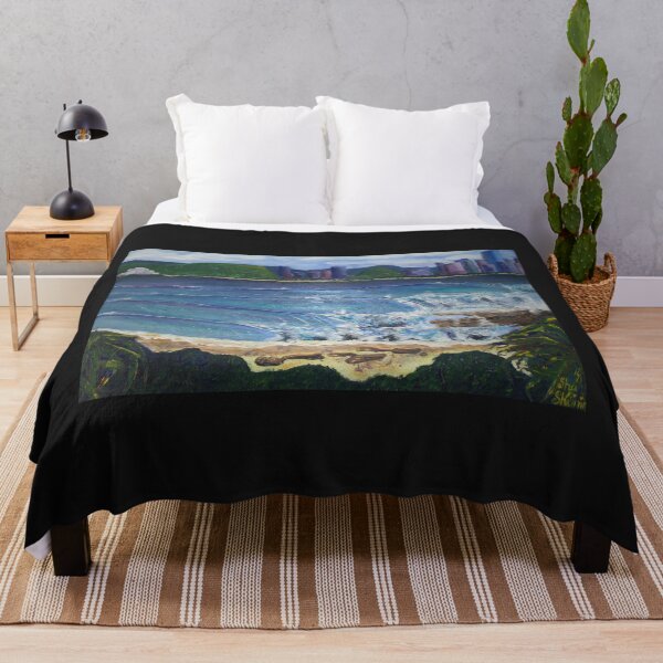 Item preview, Rainbow bay - Big waves surfing  designed and sold by SaltySurfgirl.