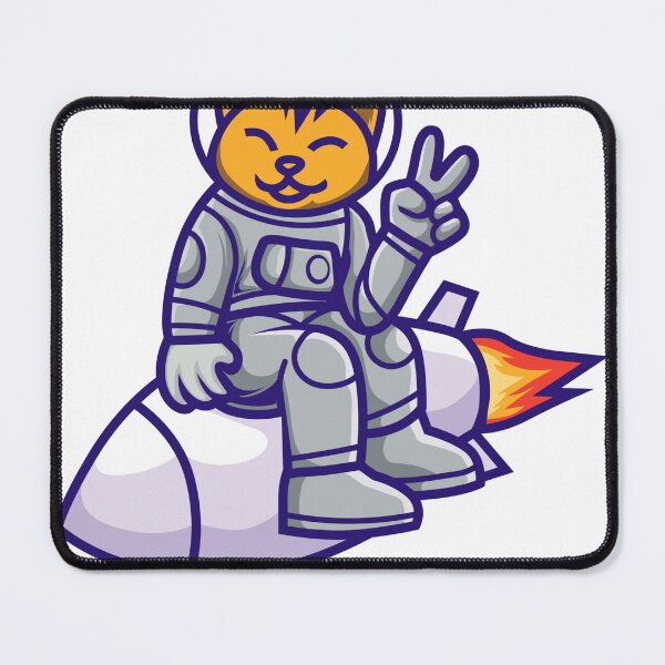 Item preview, Cat astronaut - watercolor painting Cat on A Rocket  designed and sold by EliteSayings.